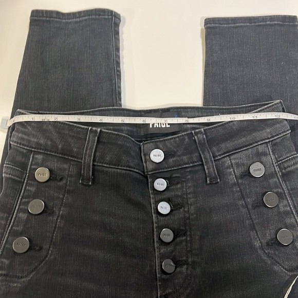 PAIGE - Charcoal Button-Fly Jeans, Emmie skinny - Picture 6 of 6